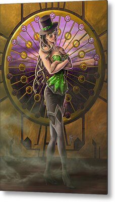 Medusa Window Metal Prints