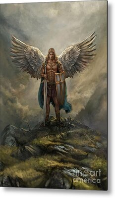 Archangel Gabriel Metal Prints