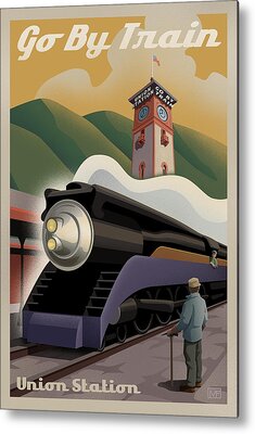 Rail Metal Prints