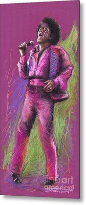 James Brown Metal Prints