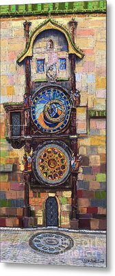 Prague Astronomical Clock Metal Prints