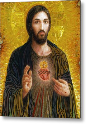 Sacred Heart Of Jesus Metal Prints