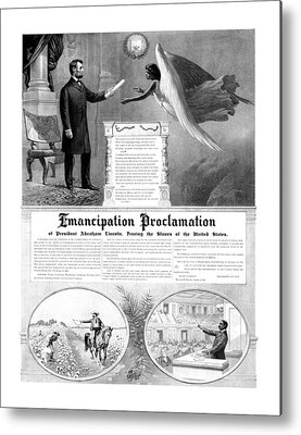 Emancipation Proclamation Metal Prints