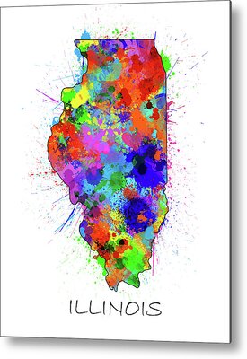 Designs Similar to Illinois Map Color Splatter 