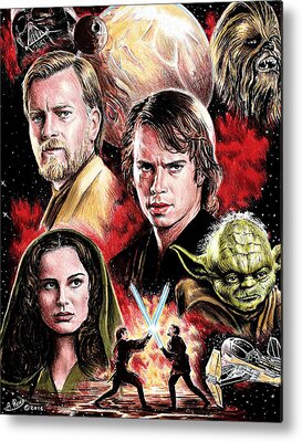 Star Wars Episode 3 Metal Prints