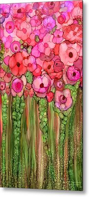 Garden Flower Mixed Media Metal Prints