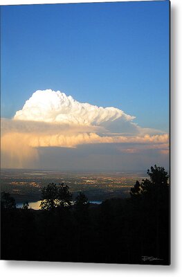 High Plains Thunderhead Metal Prints