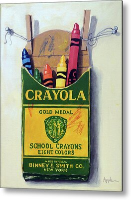 Crayons Metal Prints