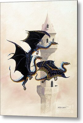 ART - Fantasy dragon drawing Artist Print by Di