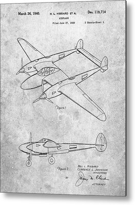 P-38 Lightning Metal Prints