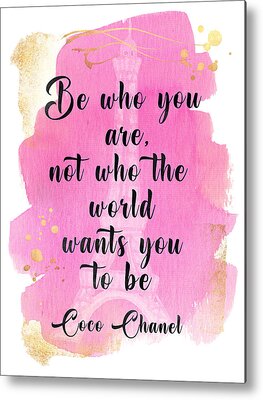 Chanel Quotes Metal Prints and Chanel Quotes Metal Art for Sale