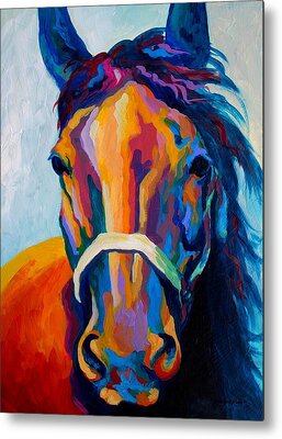 Horse Paintings Metal Prints