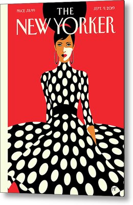 Polka Dot Dress Metal Prints