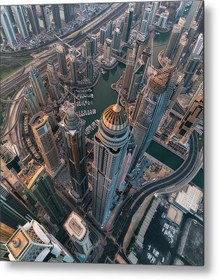 Dubai Marina Metal Prints