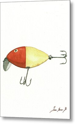 Antique Fishing Lures Metal Prints and Antique Fishing Lures Metal