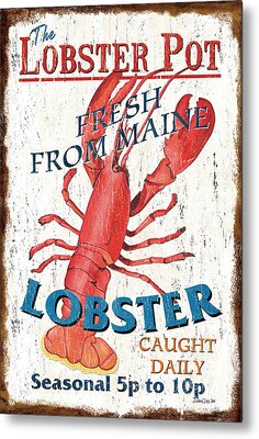 Lobster Trap Metal Prints
