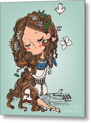 Designs Similar to Cartoon Girl With Long Hairs