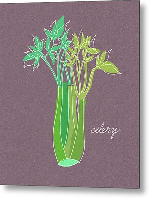 Celery Metal Prints