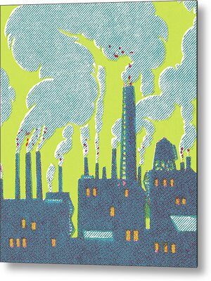 Air Pollution Metal Prints