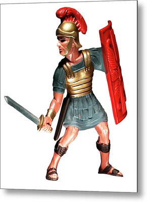 Roman Warrior Helmets Metal Prints