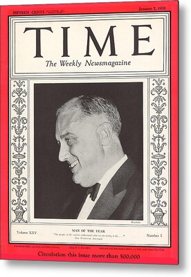 President Roosevelt Metal Prints