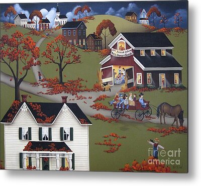 Farm Housecottage Metal Prints