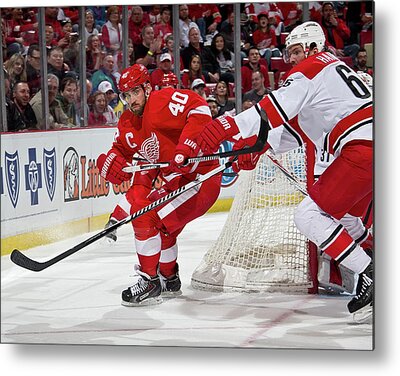 Toronto Maple Leafs V Detroit Red Wings Metal Print by Dave
