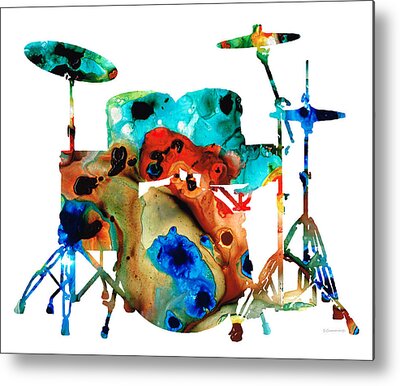 Drum Set Metal Prints