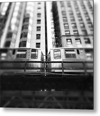 Elevated Train Metal Prints