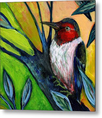 Woodpecker Metal Prints