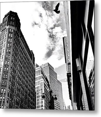 City Silhouette Metal Prints