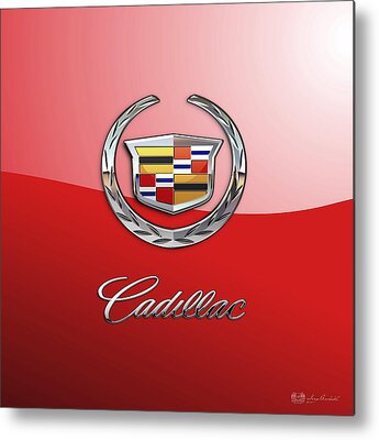 Designs Similar to Cadillac - 3 D Badge on Red