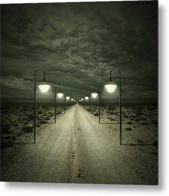 Street Lamp Metal Prints