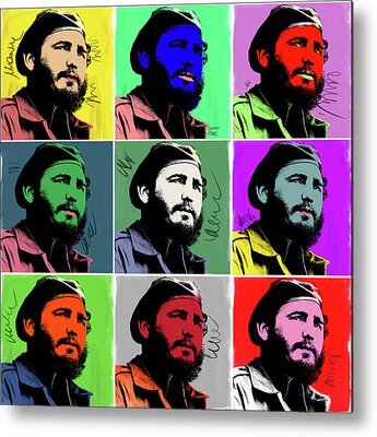 Fidel Castro Metal Prints