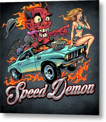 Speed Demon Metal Prints