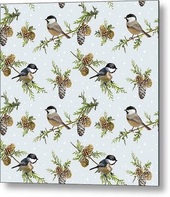 Designs Similar to Winter Birds Retro Background -