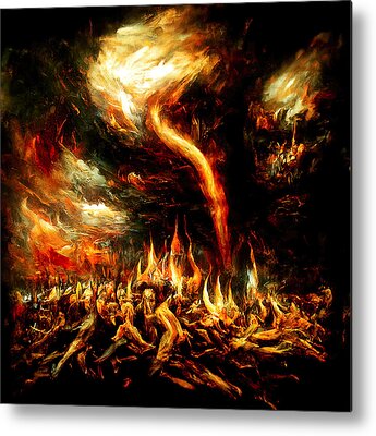 Dante’s Inferno - Damned Souls Tormented in Hell, C. 1460. Fine Art  Reproduction