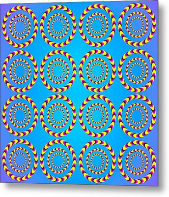Optical Illusion Spinning Wheels Digital Art by Sumit Mehndiratta