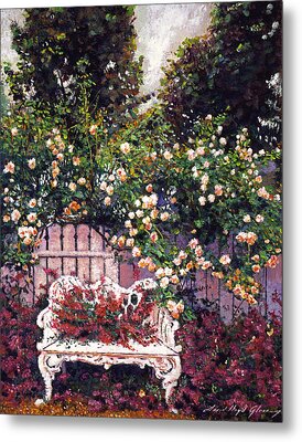 Sumptous Cascading Roses Painting by David Lloyd Glover
