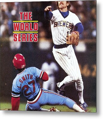 NWT MLB Milwaukee Brewers Glove Logo 1982 World Series Jersey LIGHT BLUE  LARGE