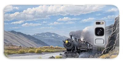 Trains Paintings Galaxy Cases