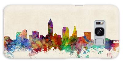 Cleveland Cityscape Galaxy Cases