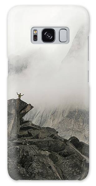 Man Standing In The Fog Galaxy Cases