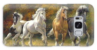 Group Of Horses Galaxy Cases