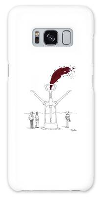 Red Wine Bottle Drawings Galaxy Cases