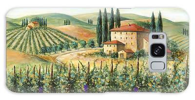 Tuscan Scene Paintings Galaxy Cases