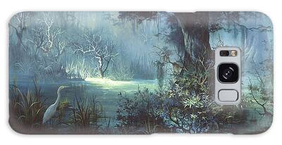 Swamp Oil Paintings Galaxy Cases