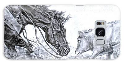 Cattle Drawings Galaxy Cases