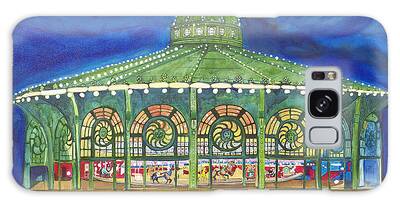 Asbury Park Carousel Paintings Galaxy Cases
