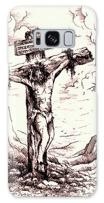 Crucifixtion Drawings Galaxy Cases